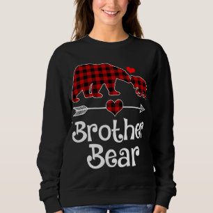 Brother Bear Christmas Pajama Red Plaid Buffalo Ma Sweatshirt