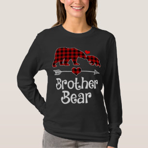 Brother Bear Christmas Pajama Red Plaid Buffalo Ma T-Shirt
