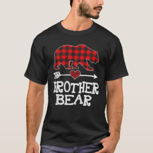 Brother Bear Christmas Pajama Red Plaid Buffalo T-Shirt