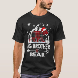 Brother Bear Christmas Pajama Red Plaid Buffalo T-Shirt