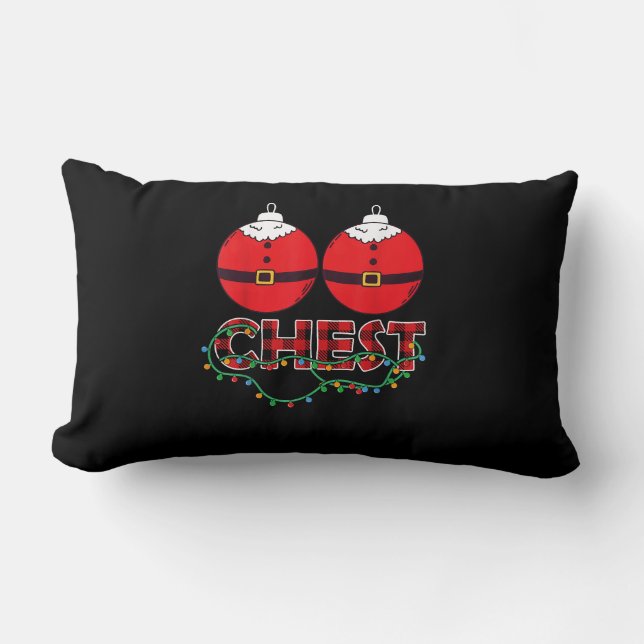 Brother Bear LGBT Christmas Rainbow Pride Gay Lesb Lumbar Cushion (Front)