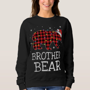Brother Bear Red Plaid Christmas Pajama Family Gif Sweatshirt