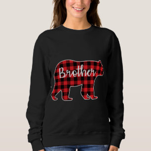 Brother Bear Red Plaid Design Family Matching Chri Sweatshirt