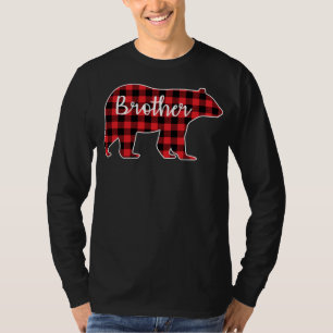 Brother Bear Red Plaid Design Family Matching Chri T-Shirt