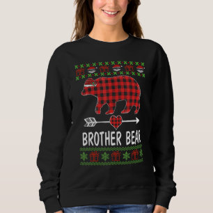 Brother Bear Santa Red Plaid Family Pyjamas For Ch Sweatshirt