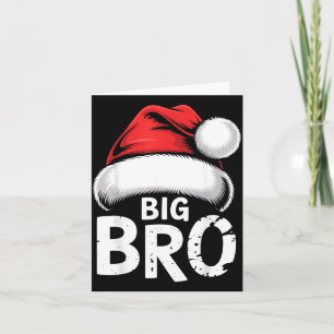 Brother Big Christmas Santa Family Matching Pajama Card
