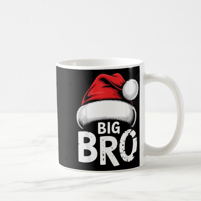 Brother Big Christmas Santa Family Matching Pajama Coffee Mug (Right)