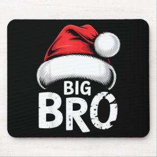 Brother Big Christmas Santa Family Matching Pajama Mouse Pad