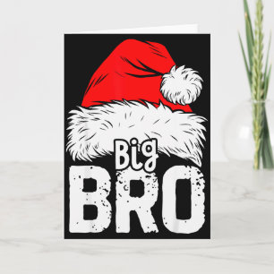 Brother Big Santa Christmas Family Matching Pyjama Card