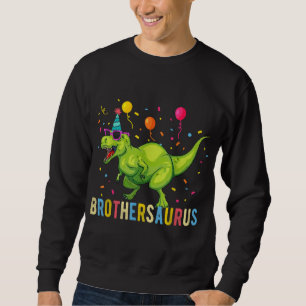 Brother Birthday Boy T Rex Dinosaur Sweatshirt