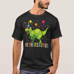 Brother Birthday Boy T Rex Dinosaur T-Shirt
