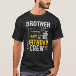 Brother Birthday Crew - Construction Birthday Part T-Shirt<br><div class="desc">Brother Birthday Crew - Construction Birthday Party Supplies Premium_21</div>