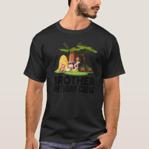 Brother Birthday Crew  Farm Animals Birthday Party T-Shirt