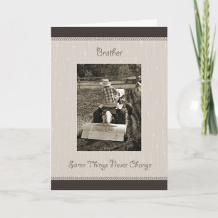 Brother Birthday Farm Boy Humour Card