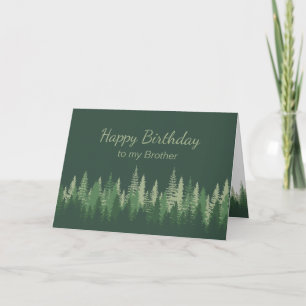 Brother Birthday Nature Therapy Forest Wilderness Card
