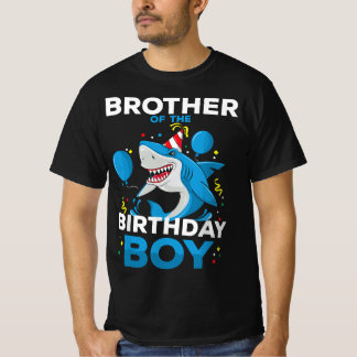 Brother Bro of The Birthday Boy Shark Ocean Matchi T-Shirt