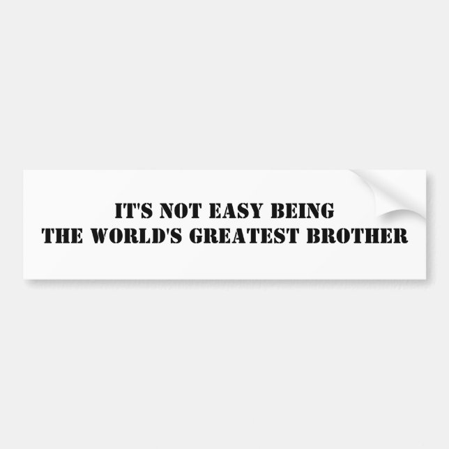 Brother Bumper Sticker (Front)