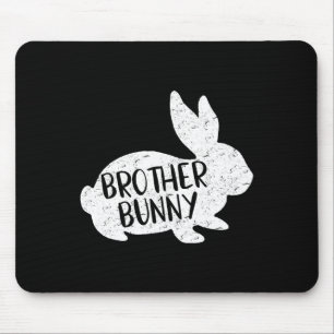 Brother Bunny Cute Matching Family Easter Mouse Pad