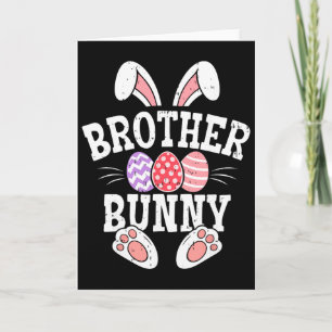 Brother Bunny Happy Easter Day Matching Family Eas Card