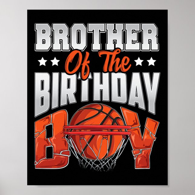 Brother Bysketbyll Birthday Boy Family Byller B-da Poster (Front)