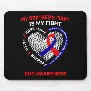 Brother Chd Awareness Congenital Heart Disease Def Mouse Pad