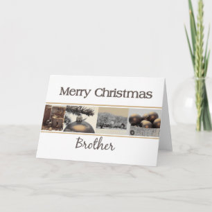 Brother Christmas Card with ornaments