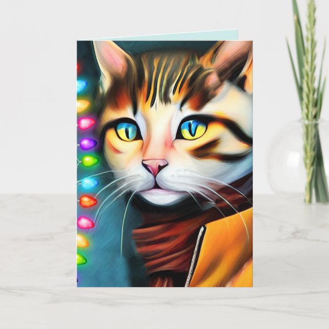  BROTHER CHRISTMAS CAT CARDS (Front)