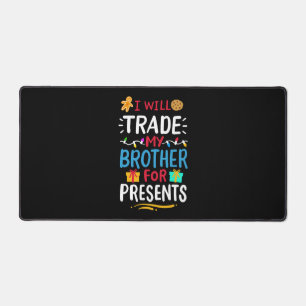 Brother Christmas Desk Mat