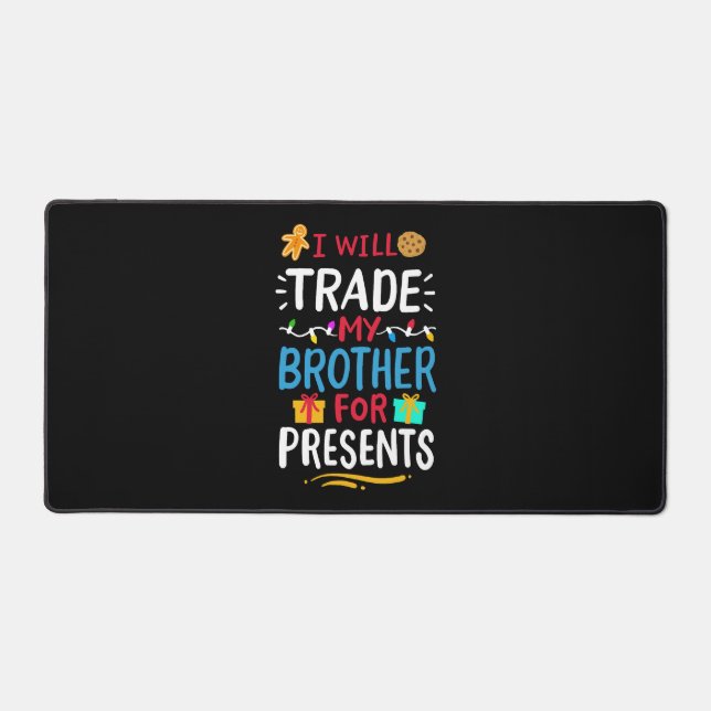 Brother Christmas Desk Mat (Front)