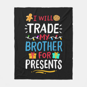 Brother Christmas Fleece Blanket