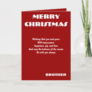 Brother Christmas greeting cards