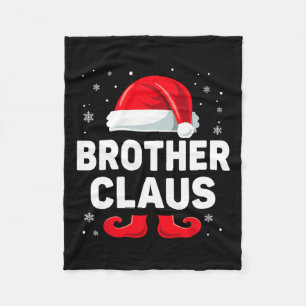 Brother Claus Christmas Matching Family Group Funn Fleece Blanket