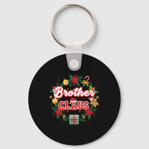 Brother Claus Christmas Santa Laurel Wreath Mistle Key Ring
