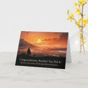 Brother Congratulations Graduation Inspirational Card