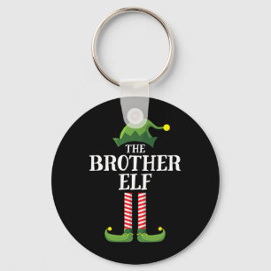 Brother Elf Matching Family Group Christmas Party  Key Ring