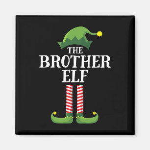 Brother Elf Matching Family Group Christmas Party Magnet