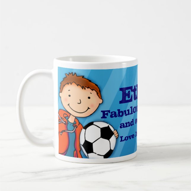Brother football soccer hero mug blue (Left)