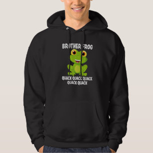 Brother Frog Animal Pun Love Amphibian Toad Frogs Hoodie