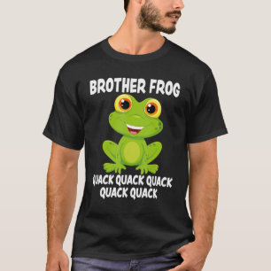 Brother Frog Animal Pun Love Amphibian Toad Frogs  T-Shirt