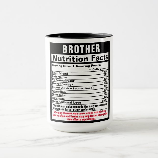 Brother Funny Gift Mug (Center)