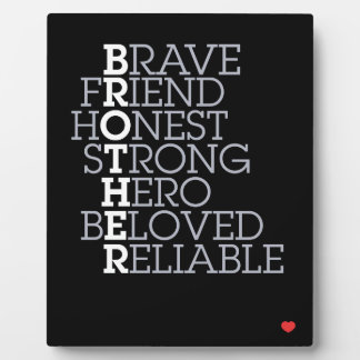 Brother Gift Plaque