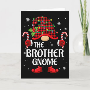Brother Gnome Matching Christmas Pjs For Family  Card
