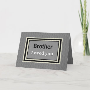 BROTHER Groomsman Wedding Invite Silver & Black