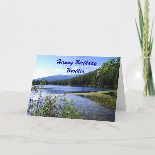 Brother, Happy Birthday, Bear Lake, Colorado Card (Front)