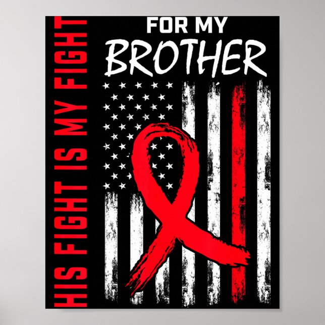 Brother Heart Disease Awareness Month Products Ame Poster (Front)