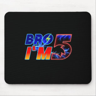 Brother Im 5th Birthday Boy Family Matching Party Mouse Pad