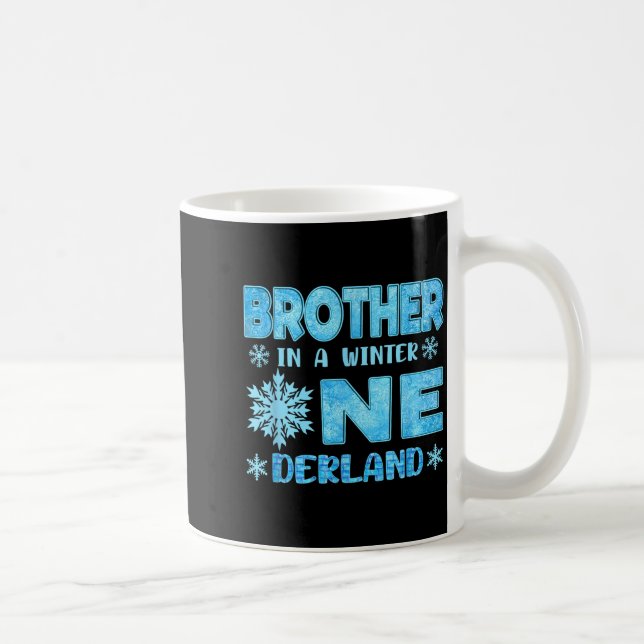 Brother In A Winter Onederland Bday Girl Sweet Sno Coffee Mug (Right)