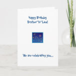 Brother In Law Birthday Card<br><div class="desc">Brother-In-Law greeting card,  fireworks.</div>