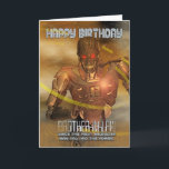 Brother-in-Law Birthday Card With Cyborg - Modern<br><div class="desc">Brother-in-Law Birthday Card With Cyborg - Modern Robot</div>