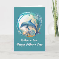 Brother in Law Dolphin Father's Day Ocean Waves